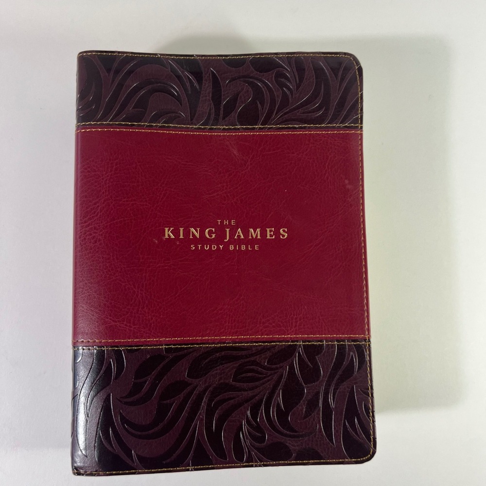 King‎ James Study Bible Red Brown Full Color Version Flaw